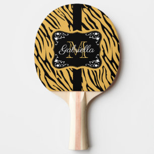 Niedliche Leopardrucke Tischtennis Schläger