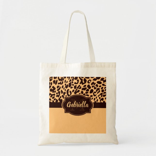 Niedliche Leopardrucke Tragetasche (Vorne)