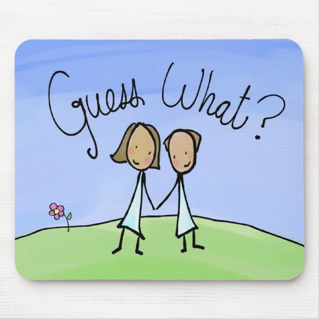 Niedliche Lesben schätzen was Mousepad (Vorne)