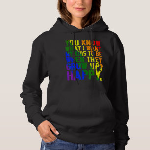 Niedliche LGBT KID-Eltern Sie wissen, was ich für Hoodie