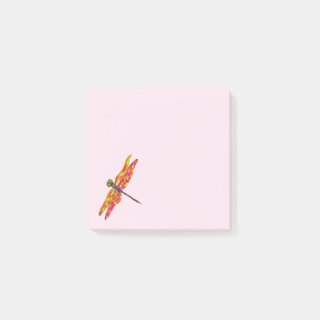 Niedliche Libelle Post-it Klebezettel (Vorderseite)