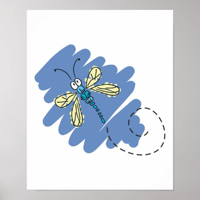 niedliche Libelle Poster (Vorne)