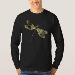 Niedliche Libelle Wings Antique Dragonfly Illustra T-Shirt