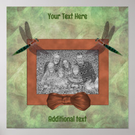 Niedliche Libellen bilden Ihr eigenes Foto Poster