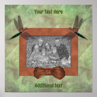 Niedliche Libellen bilden Ihr eigenes Foto Poster