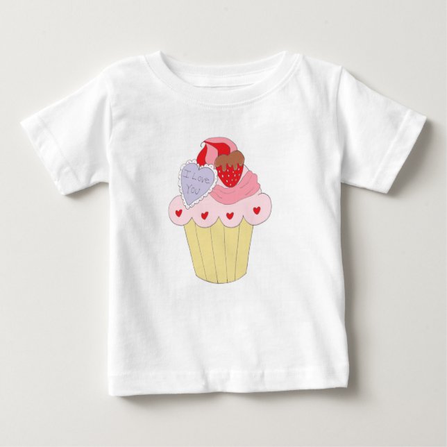 Niedliche Liebe Baby T-shirt (Vorderseite)