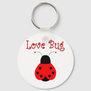 Niedliche Liebe Bug Heart Ladybug Schlüsselanhänge Schlüsselanhänger