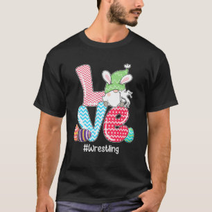 Niedliche Liebe Bunny Gnome Wrestling Eier Jagd Es T-Shirt
