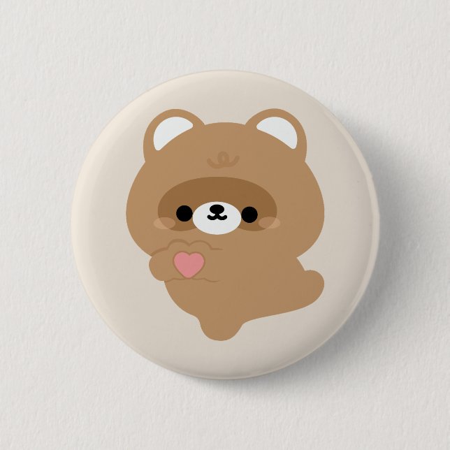 Niedliche Liebe Button (Vorderseite)