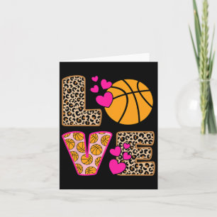 Niedliche Liebe Bysketbyll Leopard Print Women Gir Karte