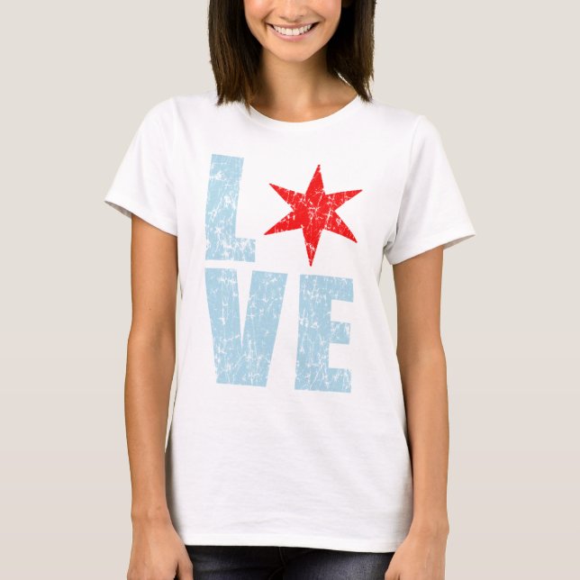 Niedliche Liebe Chicago T-Shirt (Vorderseite)