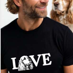 niedliche Liebe Cocker Spanischer Hund T-Shirt