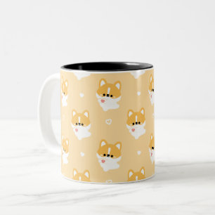 Niedliche Liebe Corgi Zweifarbige Tasse