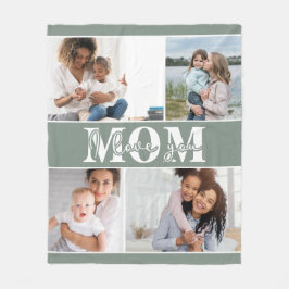 Niedliche LIEBE, DASS DU MAMA Foto Muttertag Fleecedecke