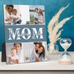 Niedliche LIEBE, DASS DU MAMA Foto Muttertag Fotoplatte<br><div class="desc">Niedlich I Liebe You Mama Mother's Day Foto Plaque enthält vier Ihrer Lieblings-Fotos mit dem Text "I Liebe you Mama" in der modernen weißen Typografie. Entworfen von ©Evco Studio www.zazzle.com/store/evcostudio</div>