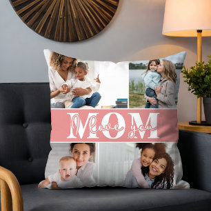 Niedliche LIEBE, DASS DU MAMA Foto Muttertag Kissen