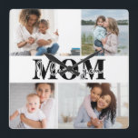 Niedliche LIEBE, DASS DU MAMA Foto Muttertag Quadratische Wanduhr<br><div class="desc">Niedlich I Liebe You Mama Mother's Day Foto Wall Clock zeigt vier Ihrer Lieblings-Fotos mit dem Text "I Liebe you Mama" in der modernen schwarzen Typografie. Entworfen von ©Evco Studio www.zazzle.com/store/evcostudio</div>