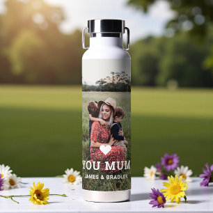 Niedliche Liebe des Herzens Ihr MuttertagsFoto Trinkflasche