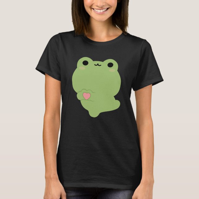 Niedliche Liebe Frosch T-Shirt (Vorderseite)