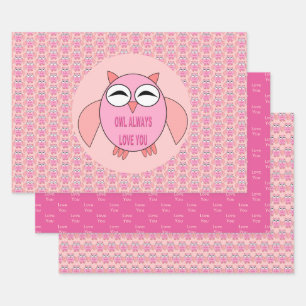 Niedliche Liebe Geschenkpapier Set