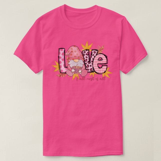 Niedliche LIEBE Herbst T-Shirt (Design vorne)