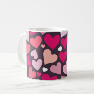 Niedliche Liebe Herz-Muster Kaffeetasse