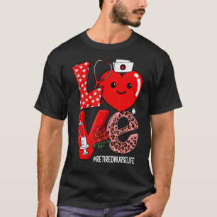 Niedliche Liebe Herz Stethoskop Langlauflounge T-Shirt