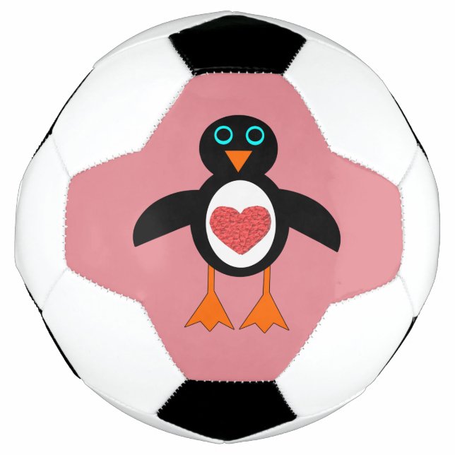 Niedliche Liebe Herzpinguin Ball (Vorderseite)