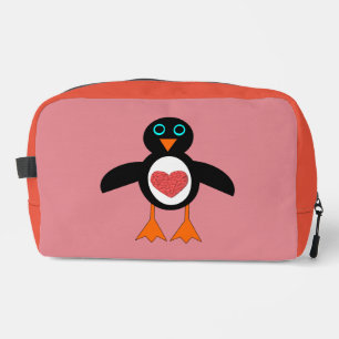 Niedliche Liebe Herzpinguin Waschbeutel