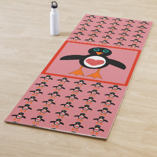 Niedliche Liebe Herzpinguin Yogamatte