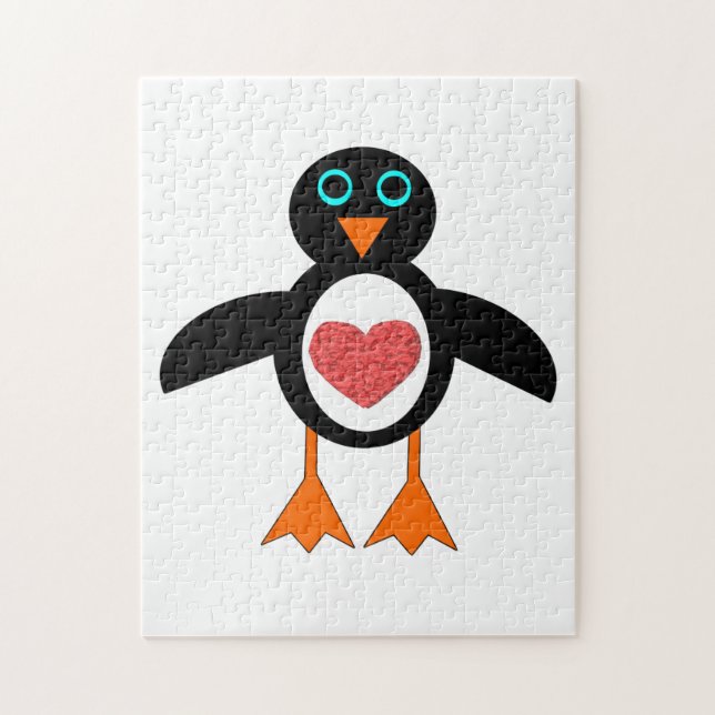 Niedliche Liebe Herzpuzzle Puzzle (Vertikal)