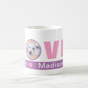 Niedliche Liebe Herzstück Hund Foto Valentinstag R Kaffeetasse