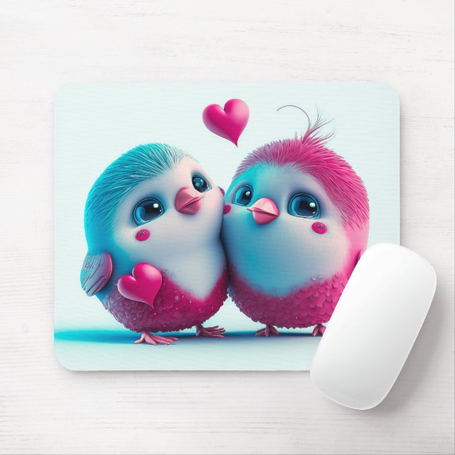 Niedliche Liebe Herzstück Valentine Inspiriert Art Mousepad (Mit Mouse)