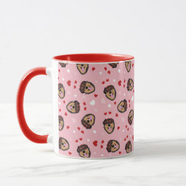 Niedliche Liebe Hund rosa Tasse
