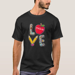 Niedliche Liebe Lehre zurück an die Schule Cool Le T-Shirt