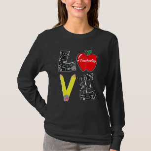 Niedliche Liebe Lehre zurück an die Schule Cool Le T-Shirt