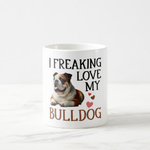 Niedliche Liebe mein Bulldog Hund Kaffeetasse
