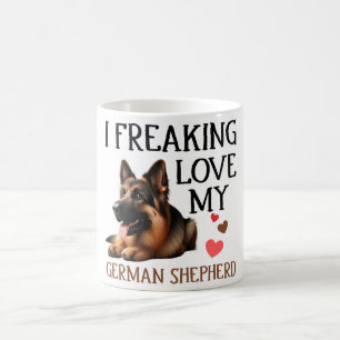 Niedliche Liebe Mein deutscher Schäferhund Kaffeetasse