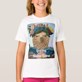 Niedliche Liebe mein Mama Llama Tee für Kinder