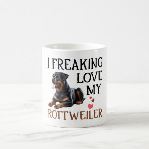 Niedliche Liebe Mein Rottweiler Hund Kaffeetasse