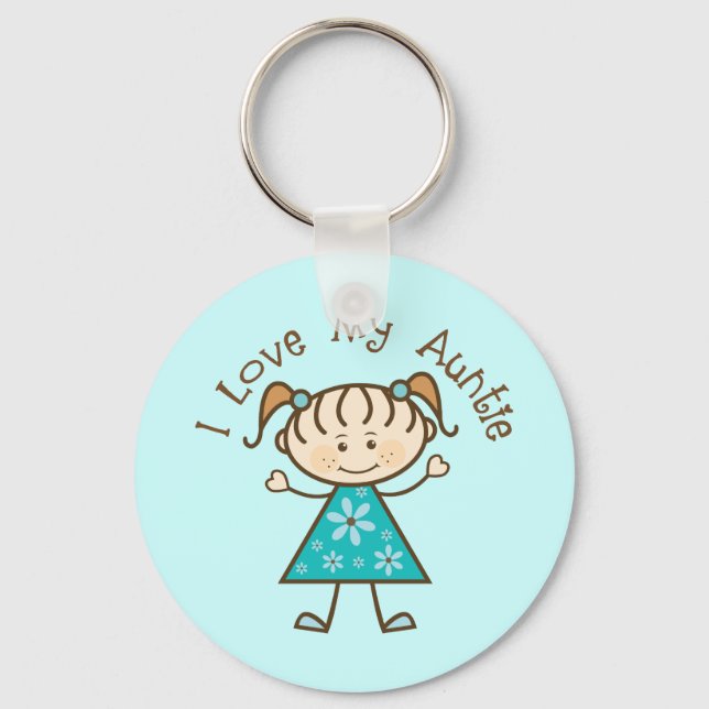 Niedliche Liebe mein Tantentengeschenk Schlüsselanhänger (Vorderseite)