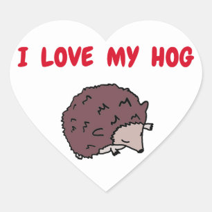 Niedliche Liebe meiner Hog Igel Sticker