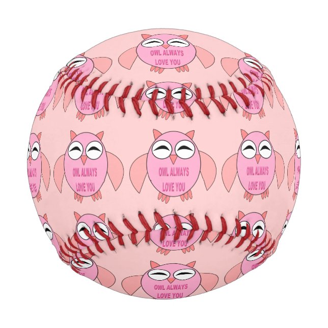 Niedliche Liebe Message Owl Baseball (Vorderseite)