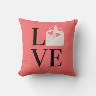 Niedliche Liebe mit Liebe Note Cushion Moderne sta Kissen