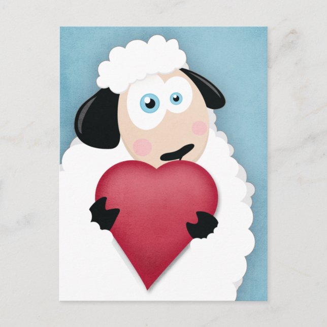 Niedliche Liebe Postkarte (Vorderseite)