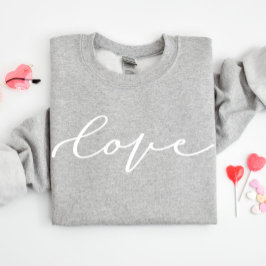 Niedliche Liebe Script Valentine's Day Sweatshirt