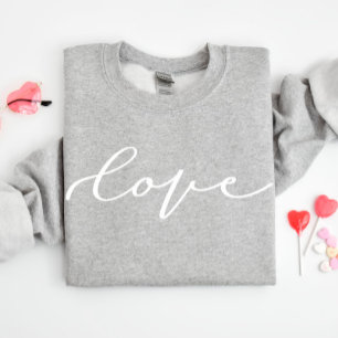 Niedliche Liebe Script Valentine's Day Sweatshirt