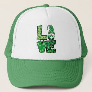 Niedliche Liebe St Patrick's Day Truckerkappe