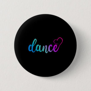 Niedliche Liebe Tanz Stilvolle Tänzerin Lover Tanz Button