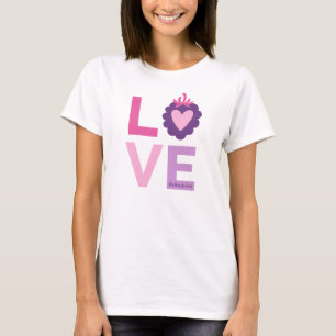 Niedliche Liebe Typografie T-Shirt